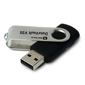 Memorie USB Flash Drive Serioux 128GB DataVault V35, USB 3.0, black...