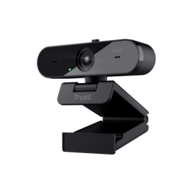Camera web Trust Taxon QHD, interfata USB 2.0, lungime cablu 180cm, sensibilitate 56 dB, microfon dual omnidirectional, rezoluti