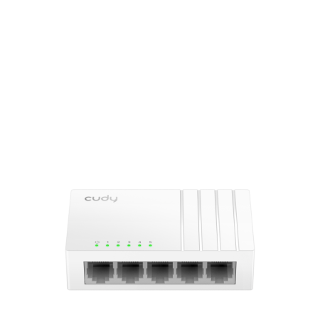 CUDY 5-Port Gigabit Desktop Switch, 5 10/100/1000M RJ45 Ports, IGMP Snooping, Loop Detection/Prevention, 802.1p/DSCP QoS, Deskto