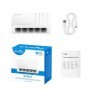 CUDY 5-Port Gigabit Desktop Switch, 5 10/100/1000M RJ45 Ports, IGMP Snooping, Loop Detection/Prevention, 802.1p/DSCP QoS, Deskto