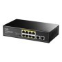 CUDY 8 RJ-45 10/100/1000M PSE ports +2 RJ45 10/100/1000  Uplink Port Unmanaged PoE+ Switch,VLAN ON/OFF, Extend ON/OFF, Watchdog 