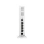 Omada  AX3000 Desktop Dual-Band Wi-Fi 6  Access Point PORT: 4×1G RJ45 Port（One support PoE Out  at 802.3at/bt input）+1×RJ11 Port