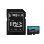 Kingston 128GB microSDXC Canvas Go Plus Gen4 200MB/s A2 U3 V30 Card + Adapter