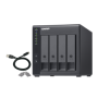 Extensie USB QNAP TR-004 4-Bay, 2.5/3.5 SATA 3Gbps HDD (compatibile cu SATA 6Gbs/, 3Gb/s, neincluse), 1xUSB3.0 (type-c), tower, 