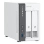 NAS QNAP 216G 2-Bay, CPU ARM 2.0GHz Quad core, RAM 4GB, 2.5"/3.5" SATA 6Gbps HDD (neincluse),  LAN: 1 x 2.5GbE + 1 x GbE, USB3.2