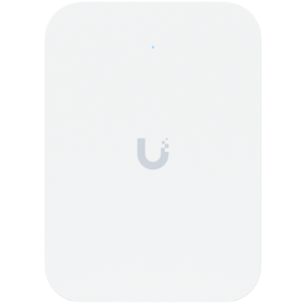 Ubiquiti UniFi U70IW Wall mounted WiFi 7 AP with 4 spatial streams and an integreated 2.5GbE PoE switch desined for hospitality 