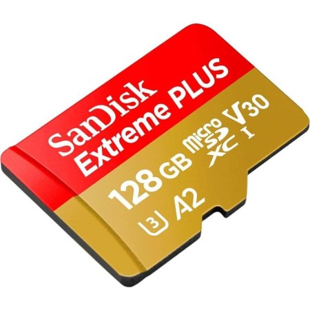 Card de Memorie MicroSDXC SanDisk Extreme PLUS, 128GB, Clasa 10, R/W speed: up to 100MB/s/ 90MB/s, include adaptor SD (pentru te
