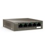 Tenda switch TEF1105P-4-38W, 5-Port 10/100Mbps, 4-porturi POE, Standarde de retea:  IEEE 802.3、 IEEE 802.3u、IEEE 802.3x、 IEEE 80