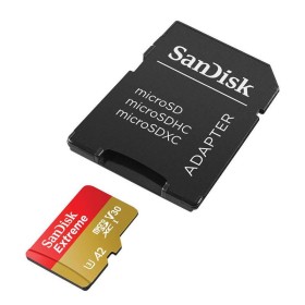 SanDisk Extreme microSDXC 256GB + SD Adapter + 1 year RescuePRO Deluxe up to 190MB/s & 130MB/s Read/Write speeds A2 C10 V30 UHS-