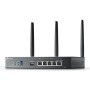 "Omada AX3000 Wi-Fi 6 Gigabit VPN Router PORT: 1× Gigabit SFP WAN/LAN Port, 1× Gigabit RJ45 WAN Port, 4× Gigabit WAN/LAN RJ45 Po