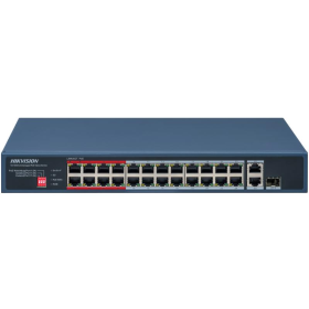 Switch Hikvision DS-3E0326P-E/M(C) 24 Port Fast Ethernet Unmanaged POE Switch Intelligent PoE Management When the power supply e