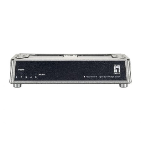 LevelOne FSW-0508TX 5-Port Fast Ethernet Switch, 69 x 30 x 125 mm