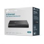 NVR PoE TP-Link VIGI 8 canale 2008H-8MP  93W, 8 MP,2 SATA Interface, max 20TB, H.265+ ONVIF, etecție mișcare, linie, intruziune,