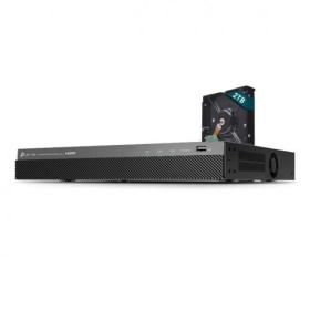 NVR PoE + HHD 2TB TP-Link VIGI 8 canale 2008H-8MP-2TB  93W, 8 MP,2 SATA Interface, max 20TB, H.265+ ONVIF, etecție mișcare, lini
