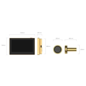 Vizor wireless conectare Wifi Ecran: color de interior de 4,3 inchi Rezolutie: 2MP Unghi vizualizare: 146° (diagonala) Baterie: 