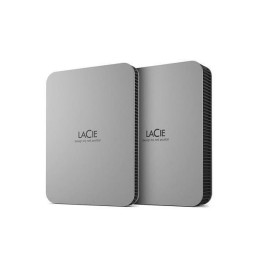HDD Extern LaCie Mobile Drive 1TB, USB 3.1 Type C, Up to 130MB/s, Rescue Data Recovery Services 3 ani, Moon Silver
