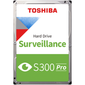 HDD Video Surveillance TOSHIBA S300 PRO 8TB CMR, 3.5'', 256MB, 7200RPM, SATA, RV Sensor, TBW: 180-EOL-MD10ADA800V