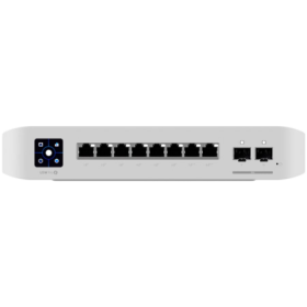 Ubiquiti USW-Pro-8-PoE-EU An 8-port, Layer 3 switch with PoE+ and PoE++ output. Can power devices with up to 120W, with a power 