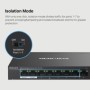 Mercusys Desktop switch 8 porturi Gigabit, MS108GP, 7 porturi POE (1-7) , buget POE: 65 W, Standarde si protocoale: IEEE 802.3x 