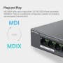 Mercusys Desktop switch 8 porturi Gigabit, MS108GP, 7 porturi POE (1-7) , buget POE: 65 W, Standarde si protocoale: IEEE 802.3x 