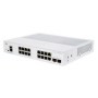 Switch  CISCO CBS250-16T-2G, 16 PORTURI 10/100/1000, 2 x SFP, Buffer: 1.5 Mb, Flash 256Mb, CPU: 800 MHz ARM , DRAM: 512 MB Dimen
