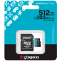 Kingston 512GB microSDXC Canvas Go Plus Gen4 200MB/s A2 U3 V30 Card + Adapter