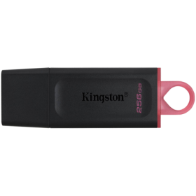 Kingston  256GB Portable USB 3.2 Gen 1 DataTraveler Exodia S (Black/Orange)