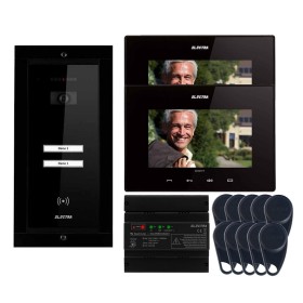 ELECTRAVideointerfon Electra Smart+ 7” pentru 2 familii montaj incastrat - negru