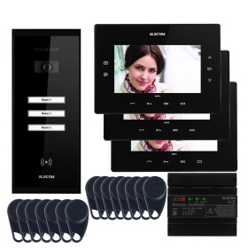 ELECTRAVideointerfon Electra Extra 7” pentru 3 familii montaj aparent