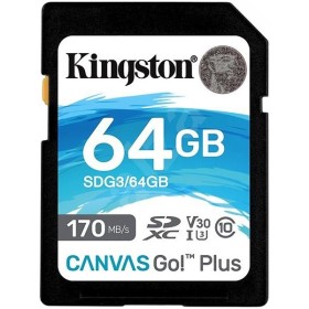 Kingston 64GB SDXC Canvas Go Plus 170R C10 UHS-I U3 V30 EAN: 740617...
