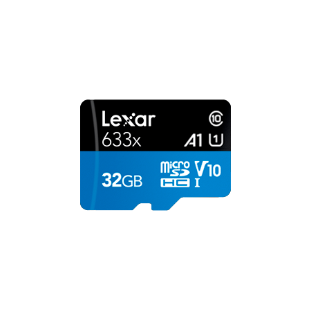 LEXAR 32GB High-Performance 633x microSDHC UHS-I, up to 100MB/s rea...