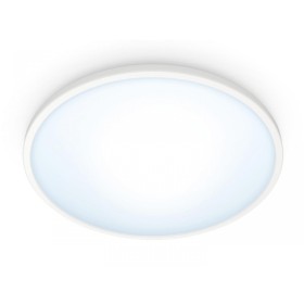 Plafoniera LED WiZ SuperSlim, Wi-Fi, Bluetooth, 14W, 1300 lm, lumin...